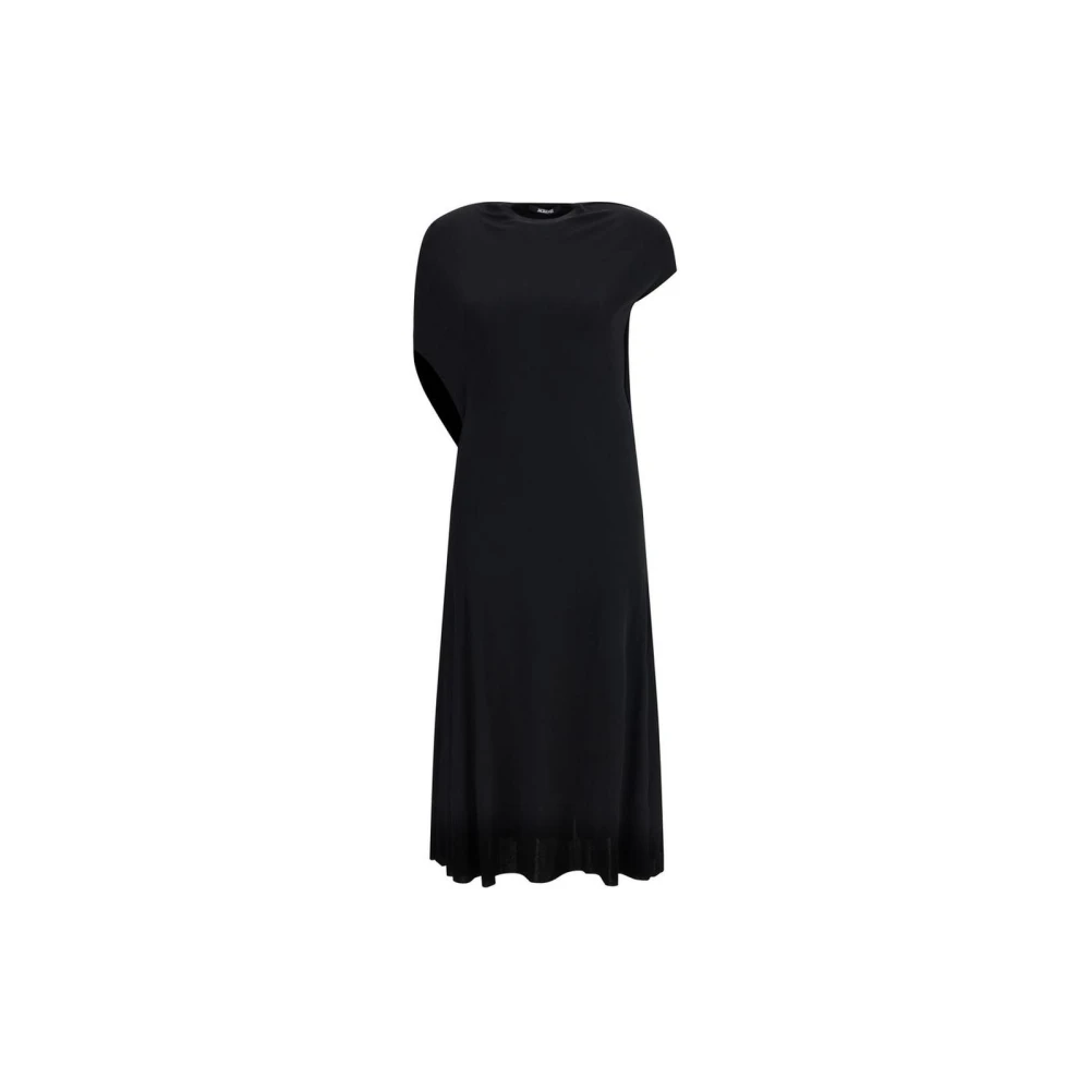 Jacquemus Elegante Midi Jurk met Uitsnijdingen Black Dames