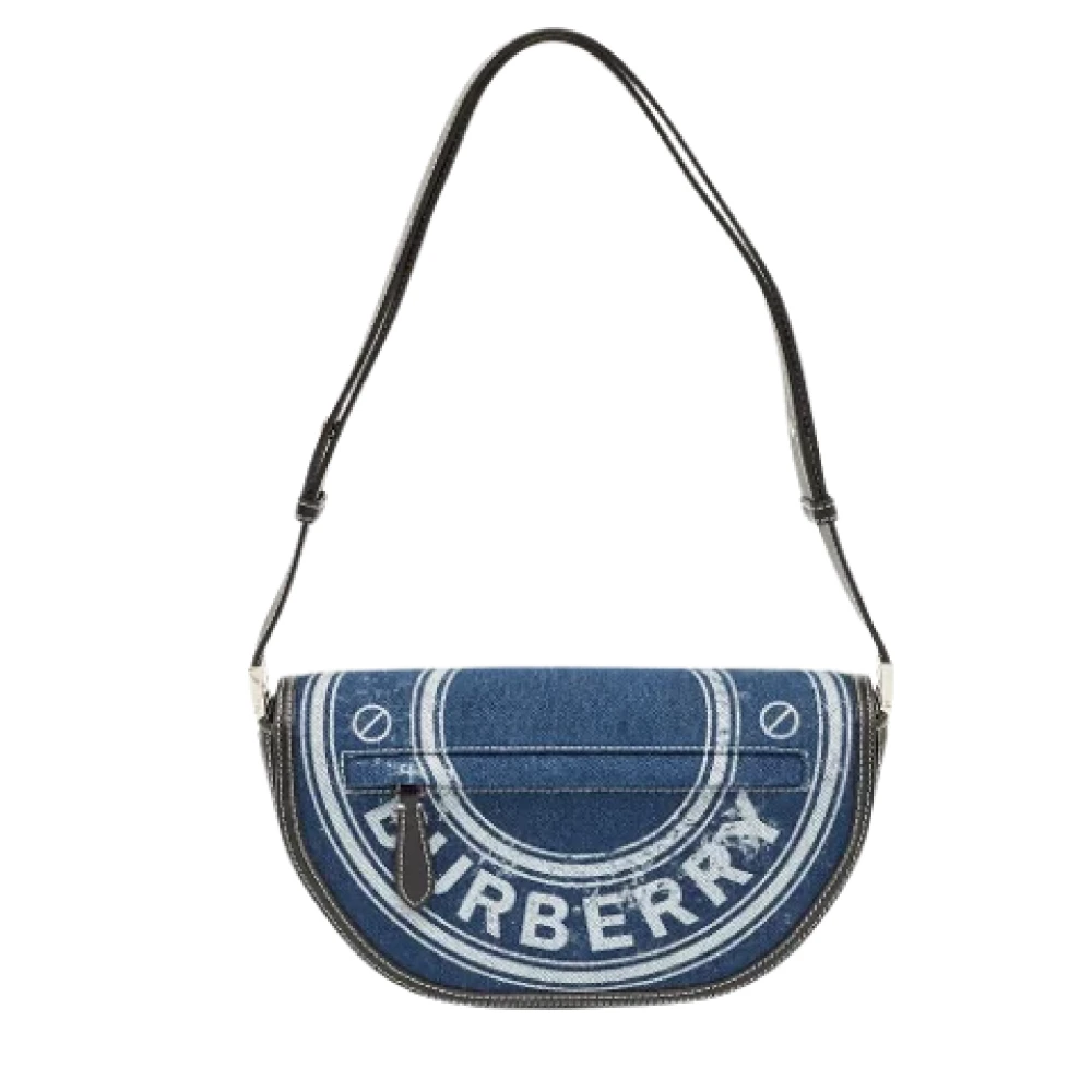 Burberry Vintage Pre-owned Denim shoulder-bags Blue Dames