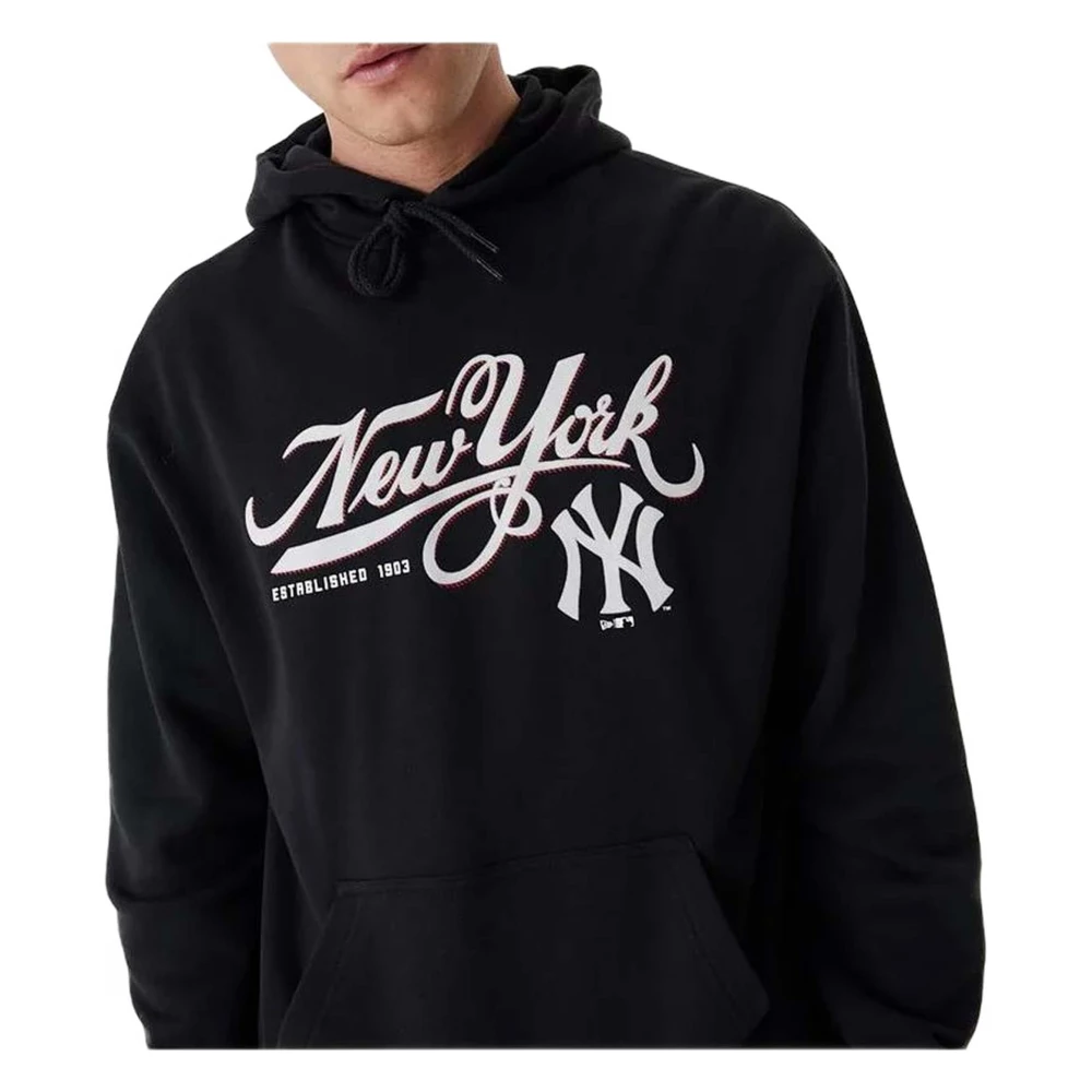 new era New York Yankees Hoodie Black Heren