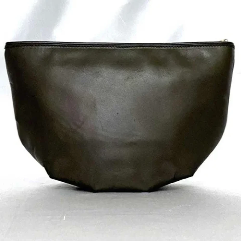 Loewe Pre-owned Leather pouches Brown Dames