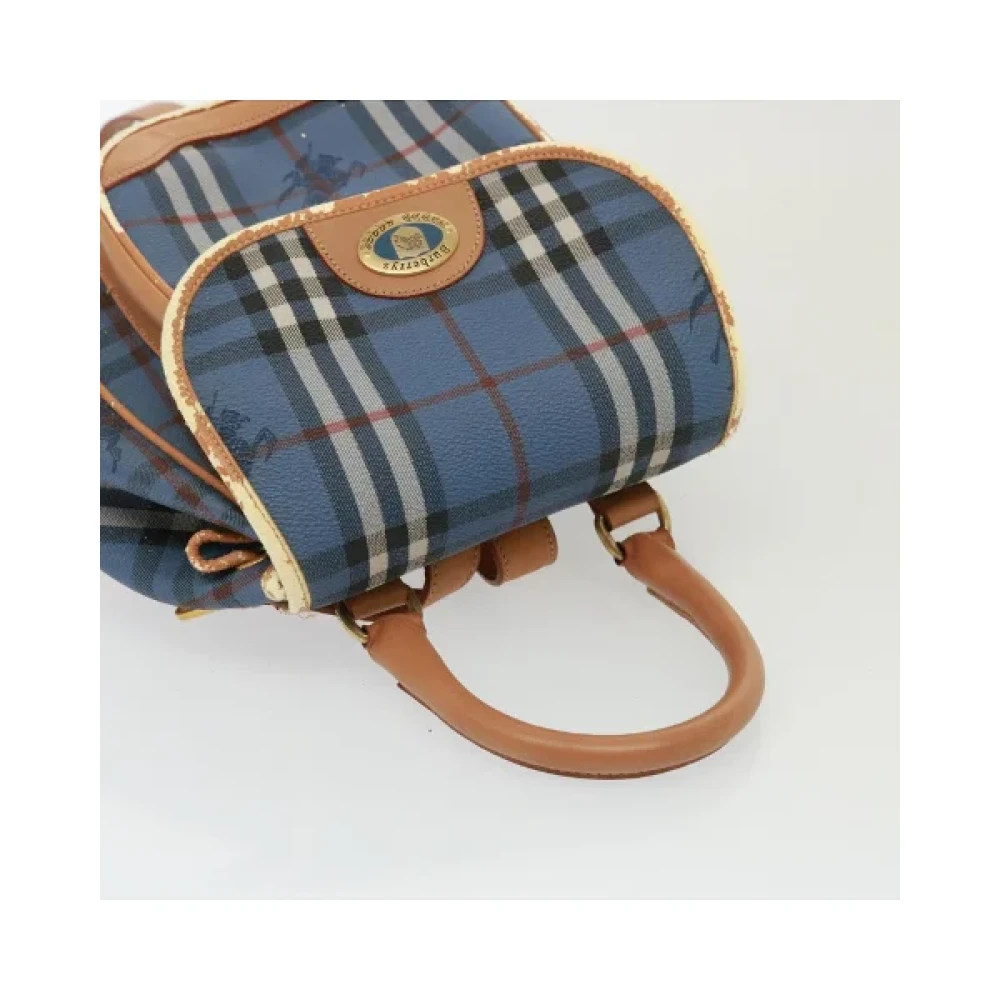Burberry Vintage Pre-owned Leather shoulder-bags Blue Dames