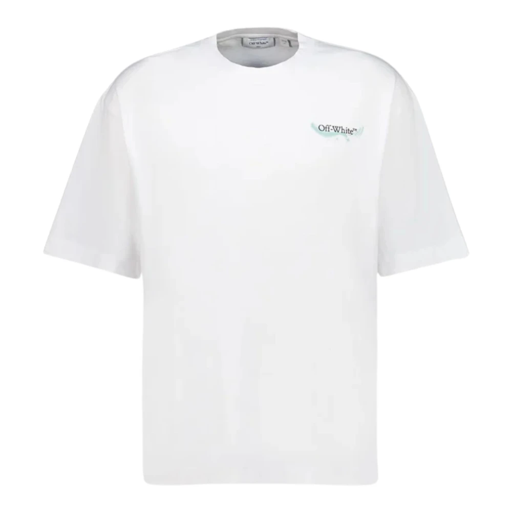 Off White Men's White Moon Skate Graphic T-Shirt