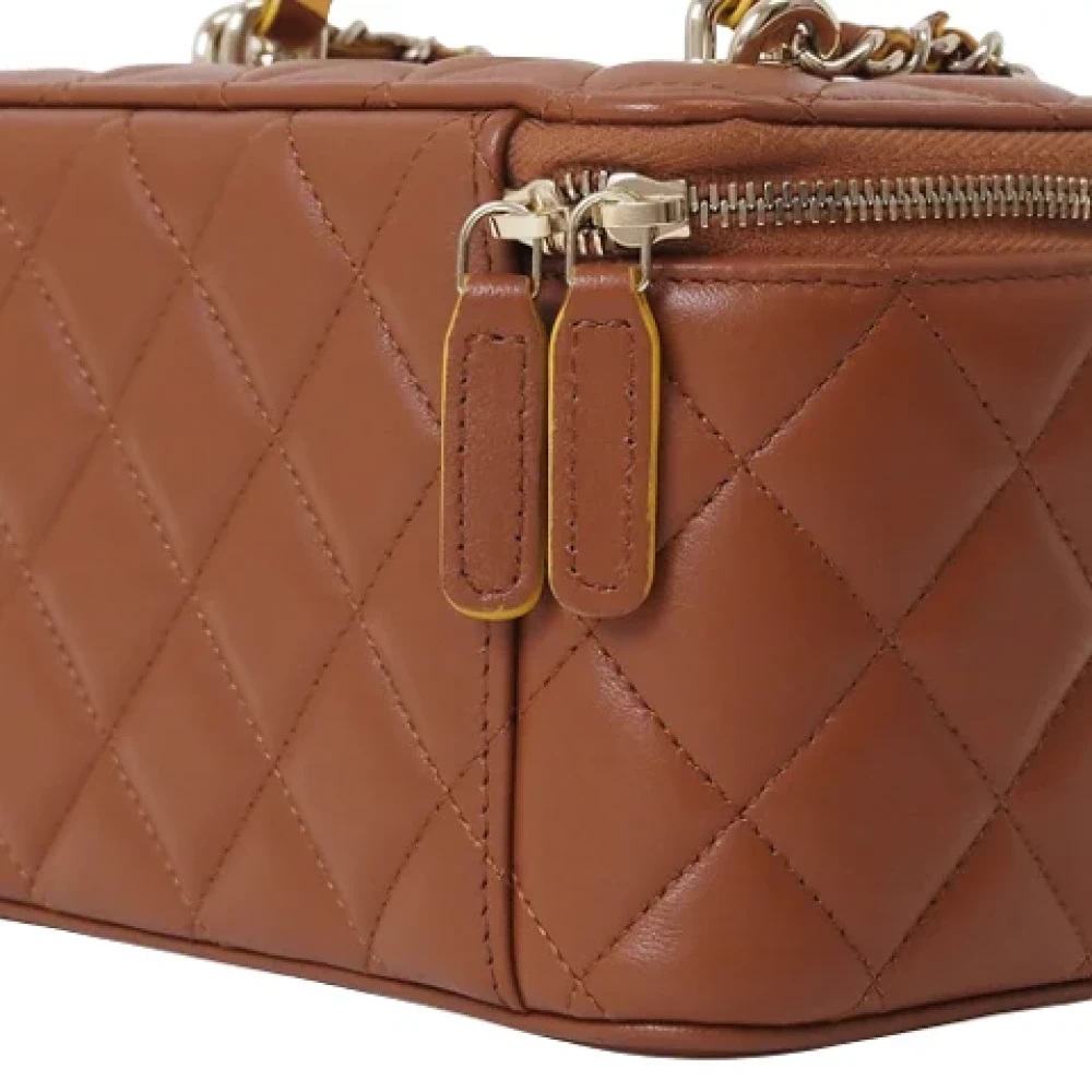 Chanel Vintage Pre-owned Leather chanel-bags Brown Dames
