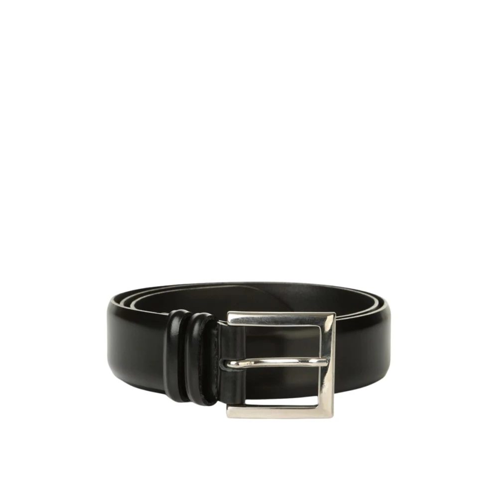 Orciani Men's Black Belts, 110 Cm, La Cintura Calf