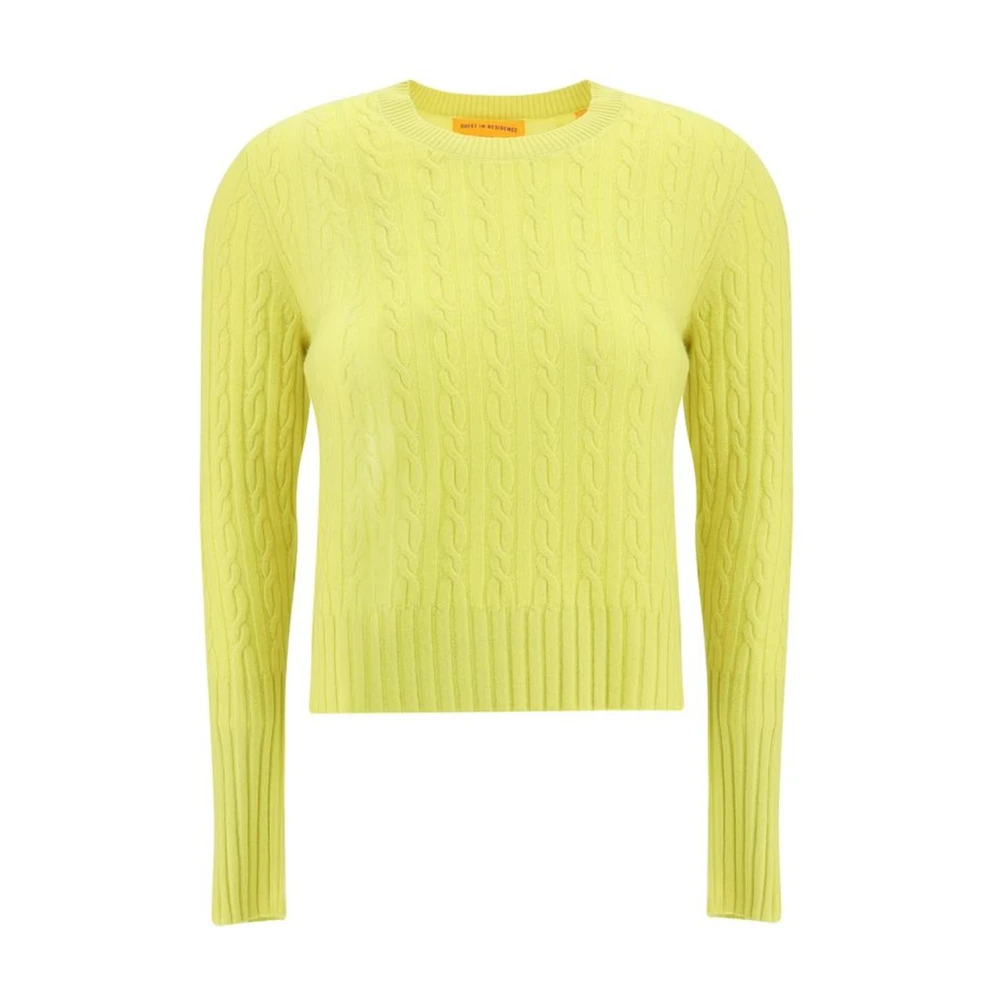 Guest In Residence Luxe Cable-Knit Cashmere Sweater Beige Dames
