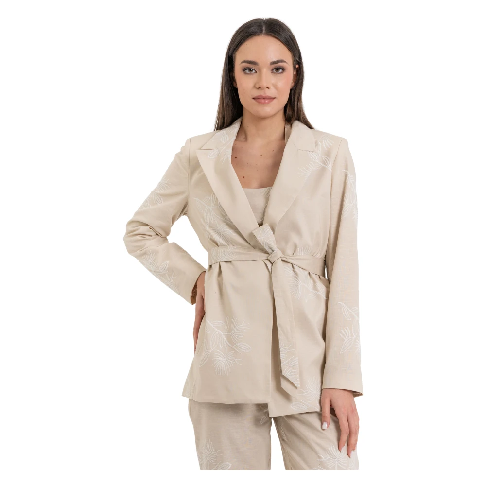 Kocca Women's Beige Tailored Blazer - Blazers - Xs - Jackets