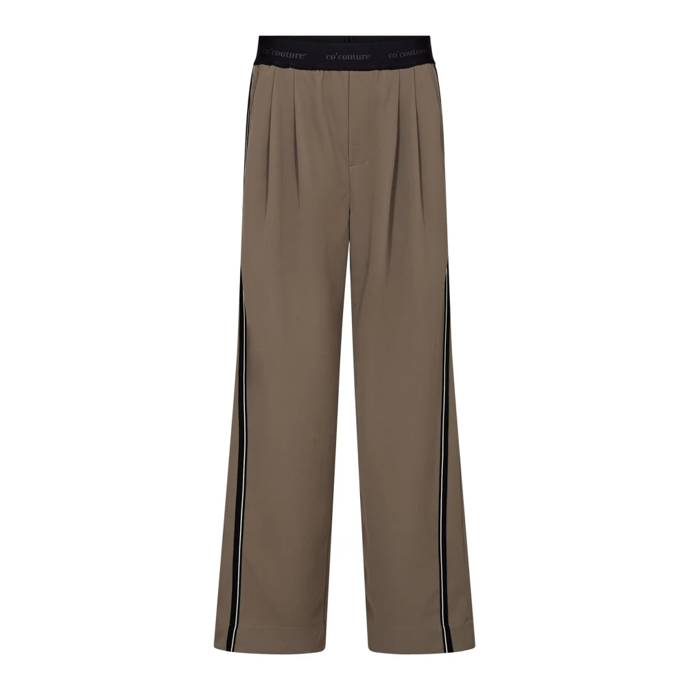 Co'couture Women's Brown Wide Trousers, Xl, Wide Trousers