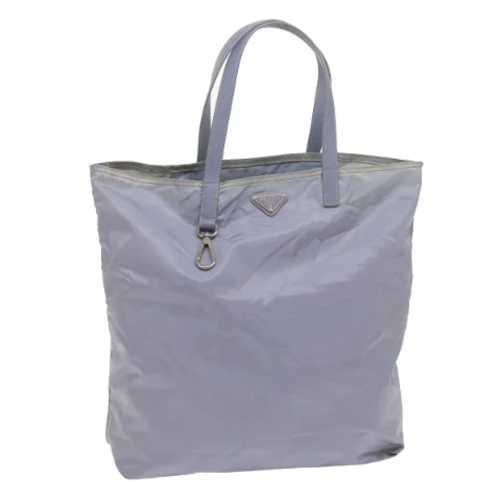 Prada Vintage Pre-owned Nylon totes Blue Dames