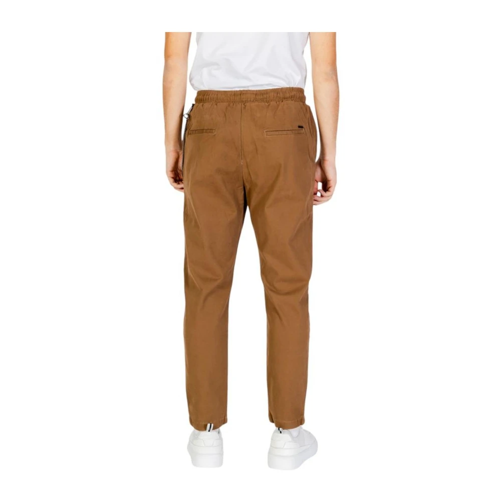 Gianni Lupo Stretch katoenmix broek Brown Heren