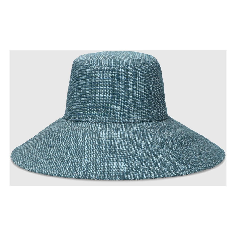 Borsalino Straat Elegantie Cloche Hoed Collectie Blue Dames