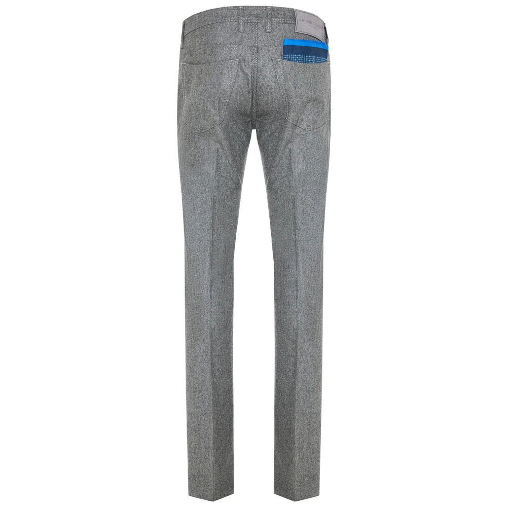 Jacob Cohën Bard Wollen Broek Gray Heren