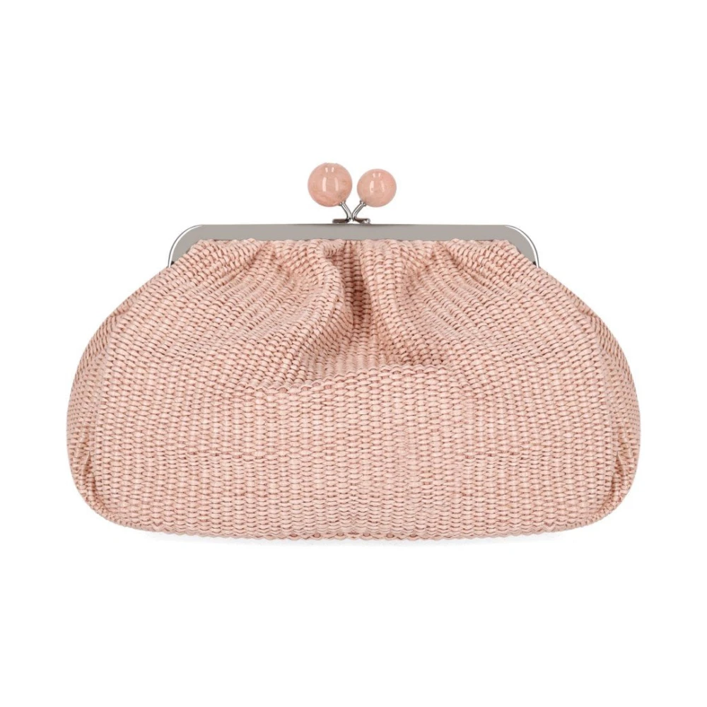 Weekend Max Mara Pink Clutches, Female, One Size, Pasticcino Fortuna Medium Clutch