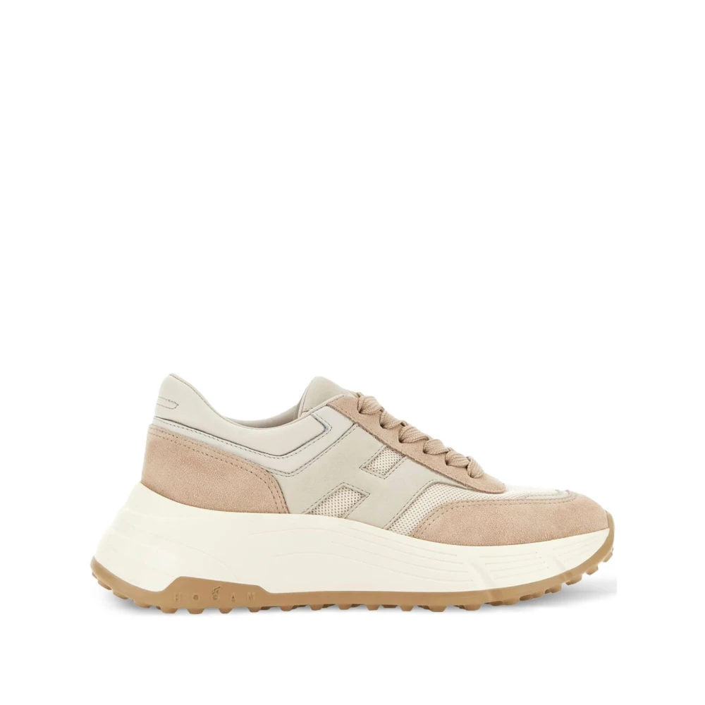 Hogan Hi-Fi Sneakers Dames Schoenen Beige