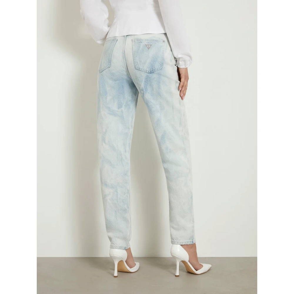 Guess Mom Jeans Lichtblauw Blue Dames