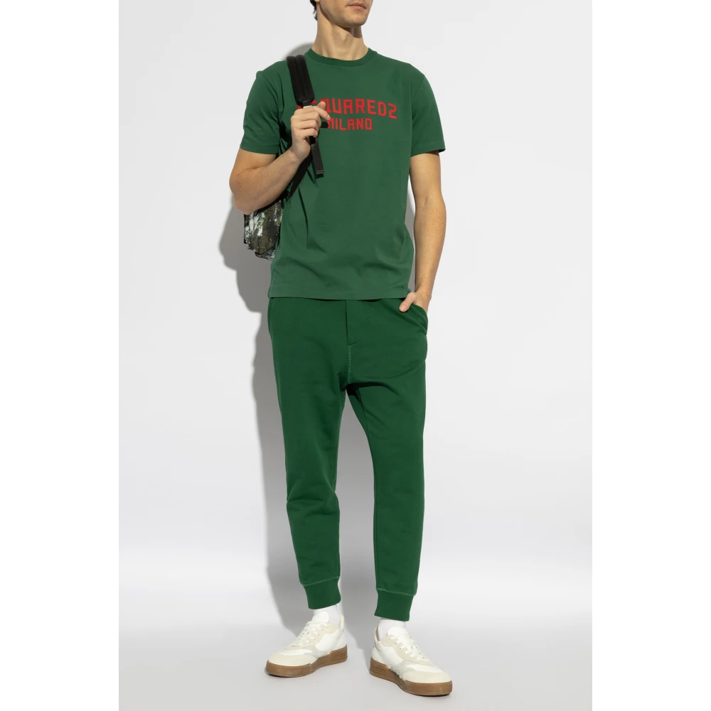 Dsquared2 Sweatpants met logo Green Heren