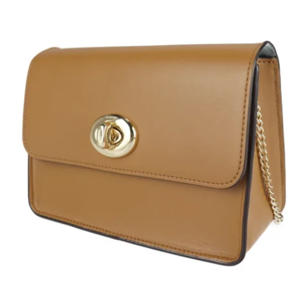 Coach Pre-owned Fabric shoulder-bags Brown Dames
