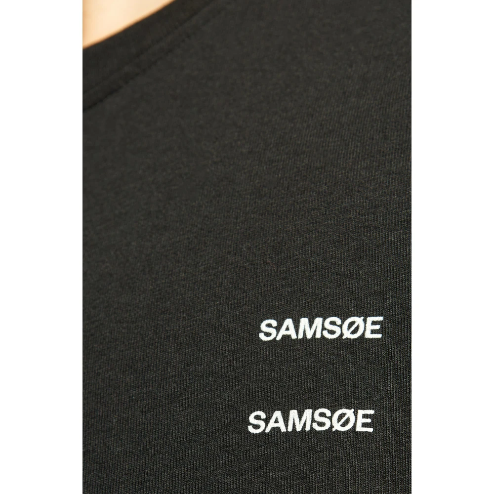 Samsøe T-shirt `Joel` Black Heren
