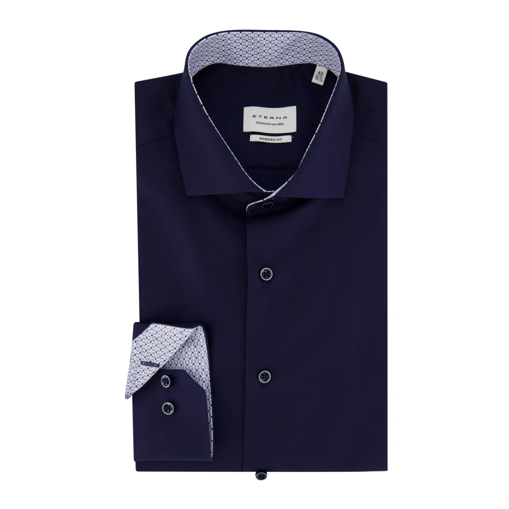 Eterna Donkerblauw Business Overhemd Comfort Fit Blue Heren