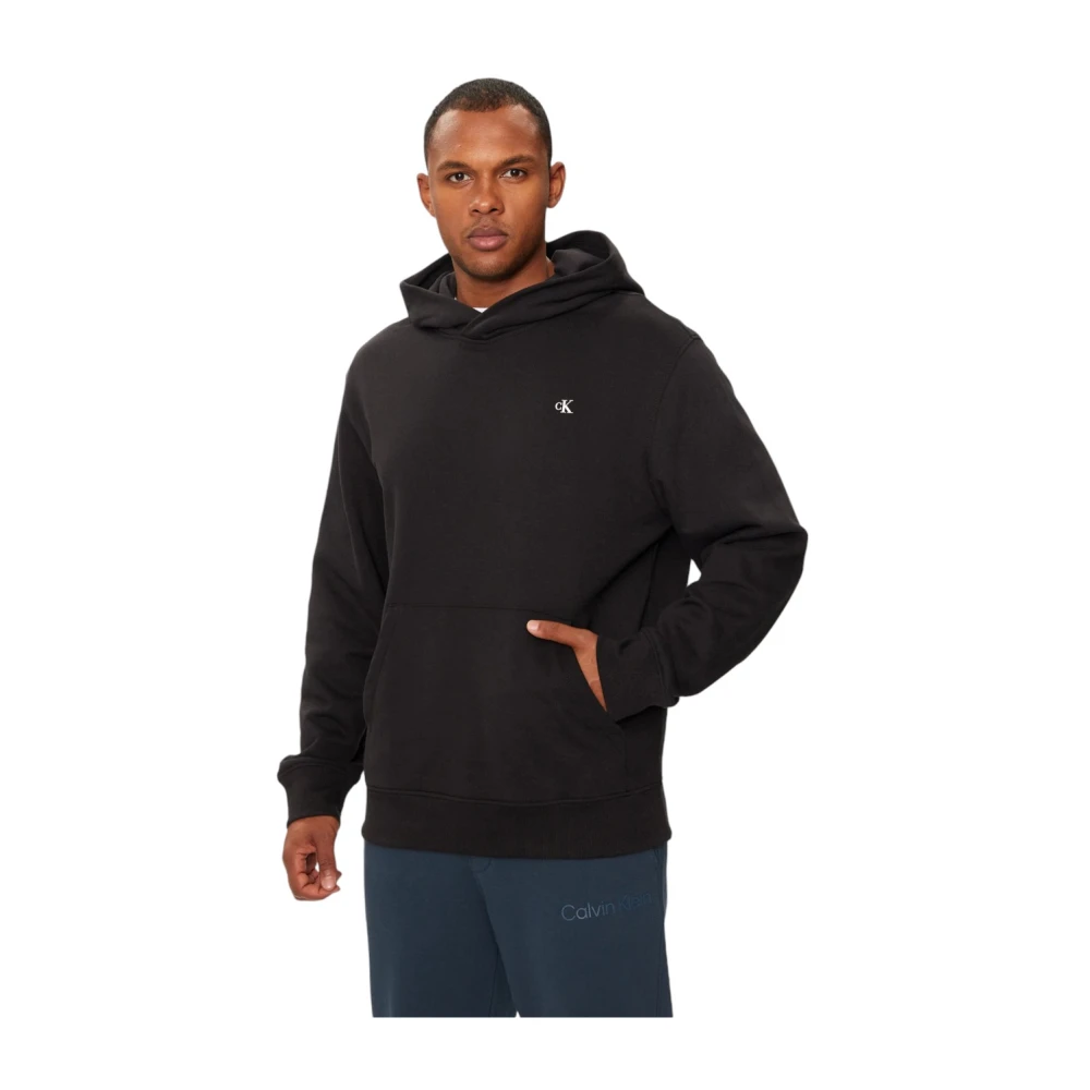 Calvin Klein Men's Black Stylish Hoodie With Cap - Hoodies - 2XL - Sweatshirts & Hoodies