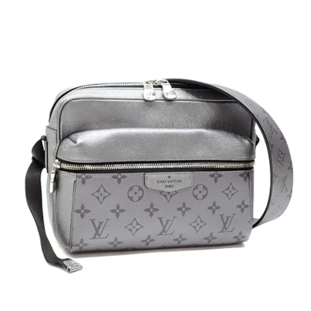 Louis Vuitton Vintage Pre-owned Fabric shoulder-bags Gray Heren