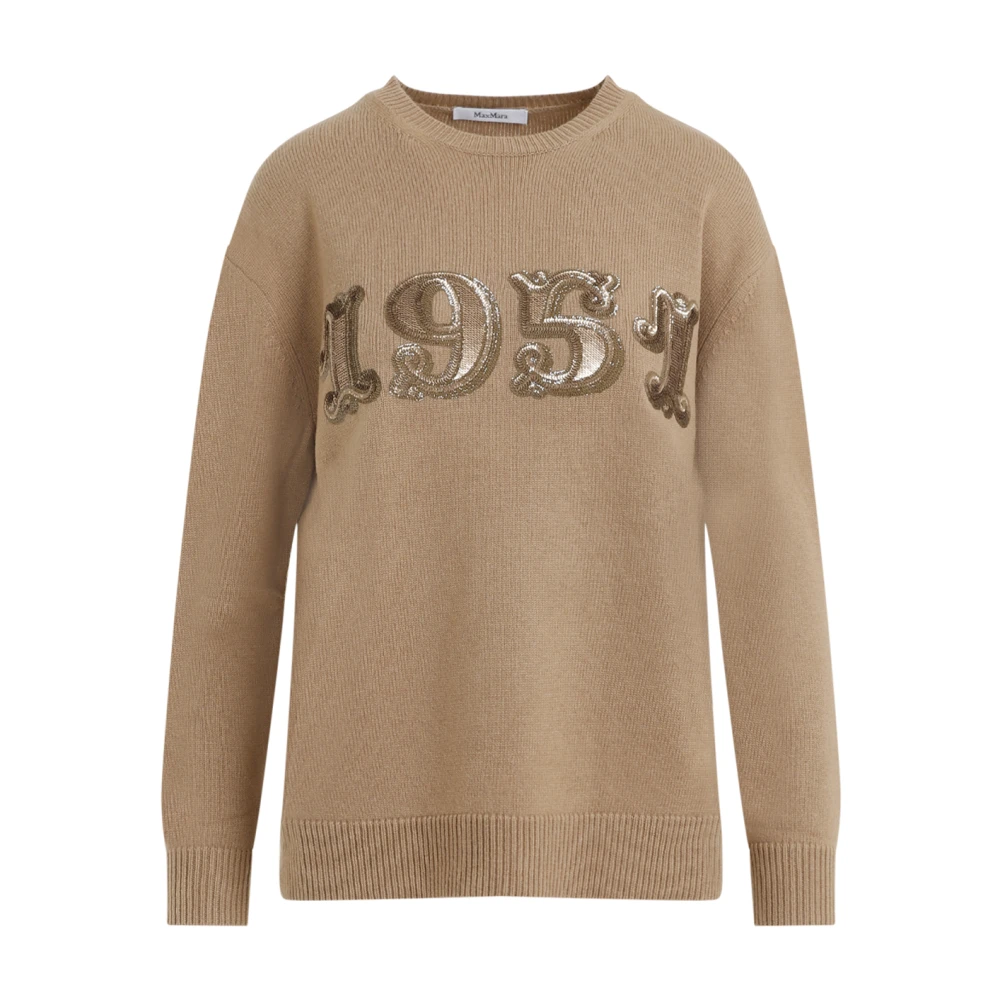 Max Mara Bruine Trui voor Vrouwen Aw24 Brown Dames