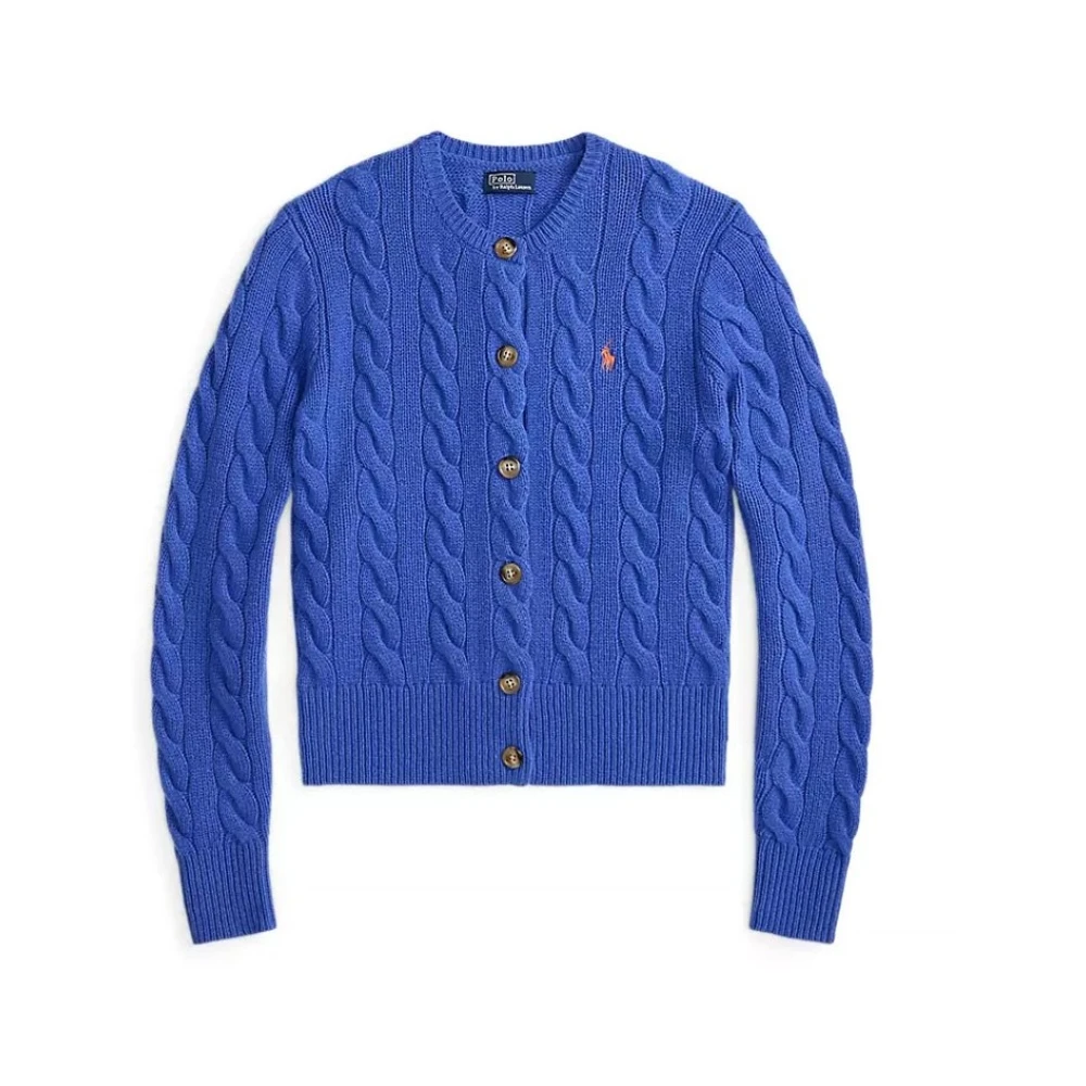 Polo Ralph Lauren Women's Blue Cardigans, L, Vesta Cardigan