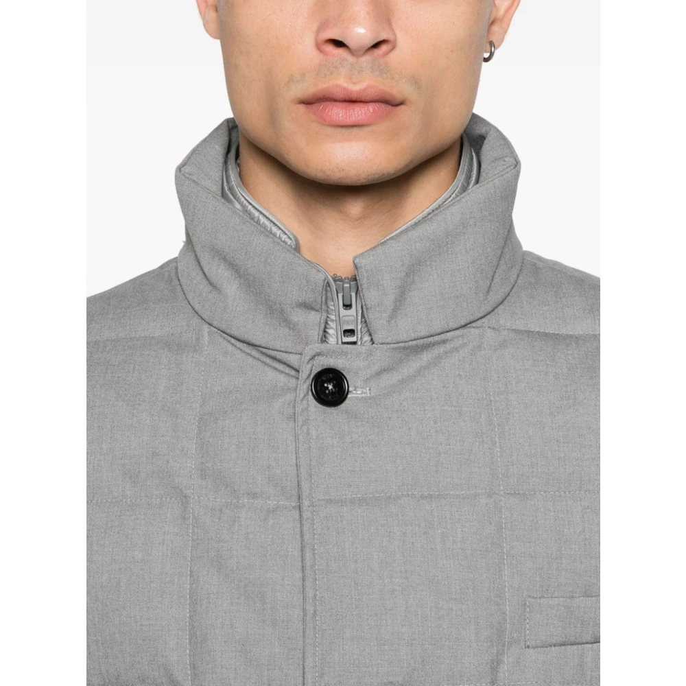 Fay Gelaagde pufferjas in grijs Gray Heren