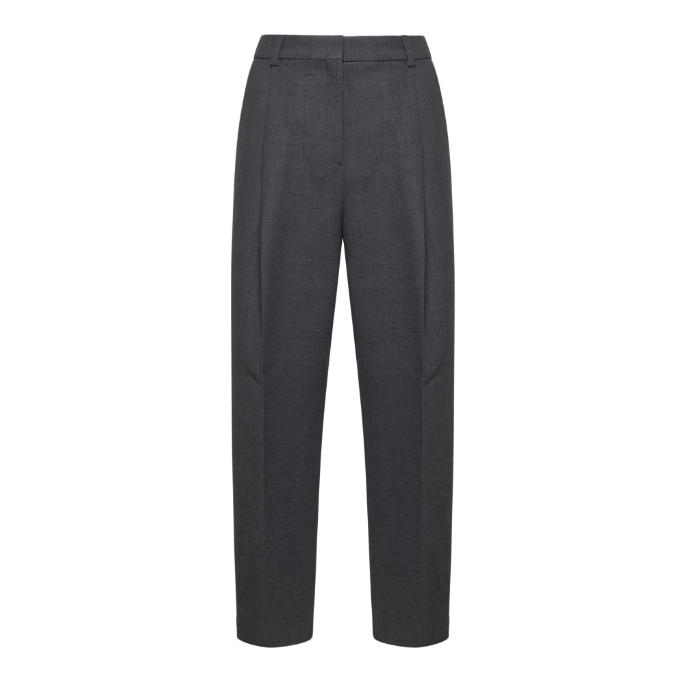 TotêMe Grijze Wollen Broek Gray Dames