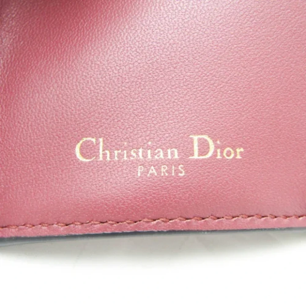 Dior Vintage Pre-owned Leather wallets Pink Dames
