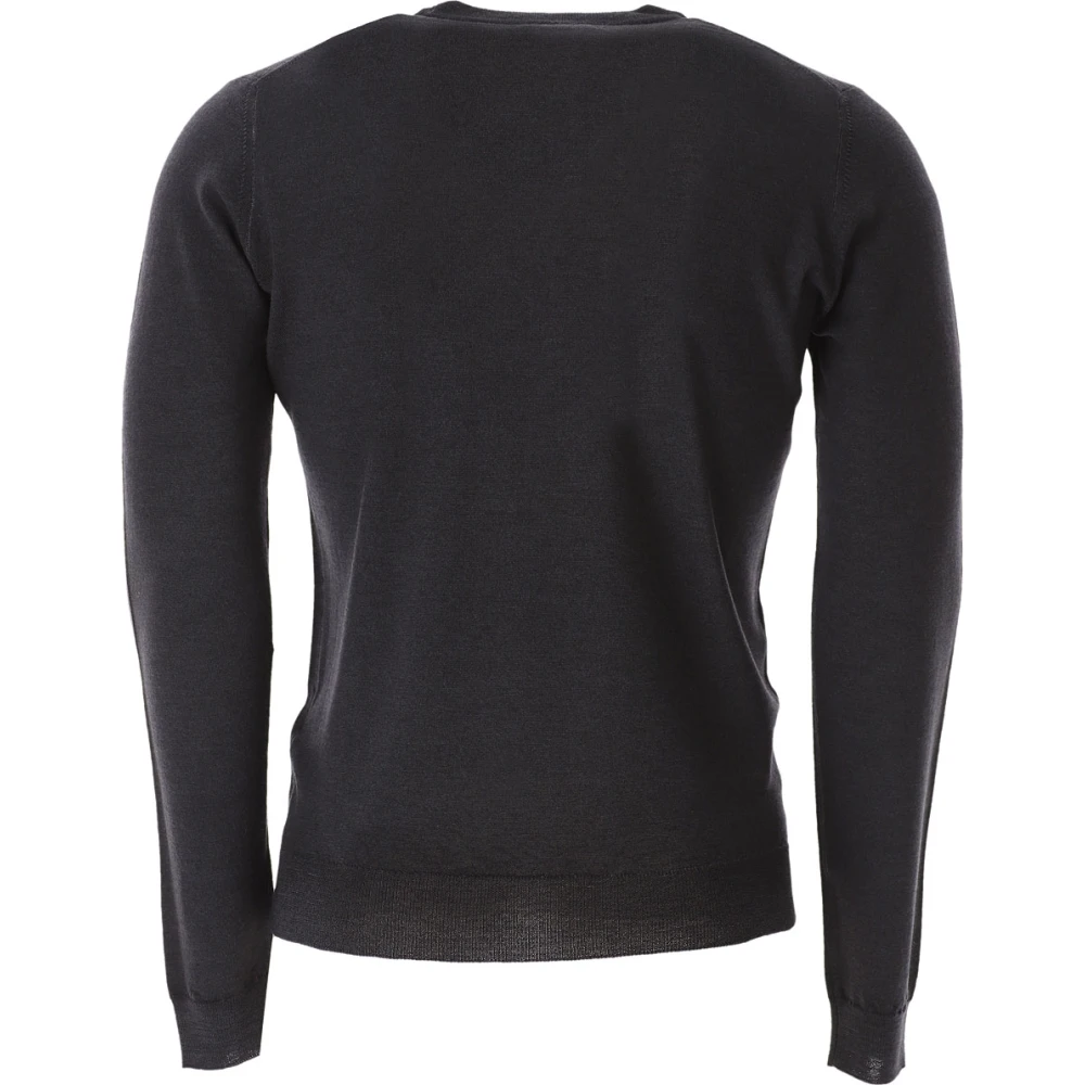 Brooksfield Round-neck Knitwear Gray Heren