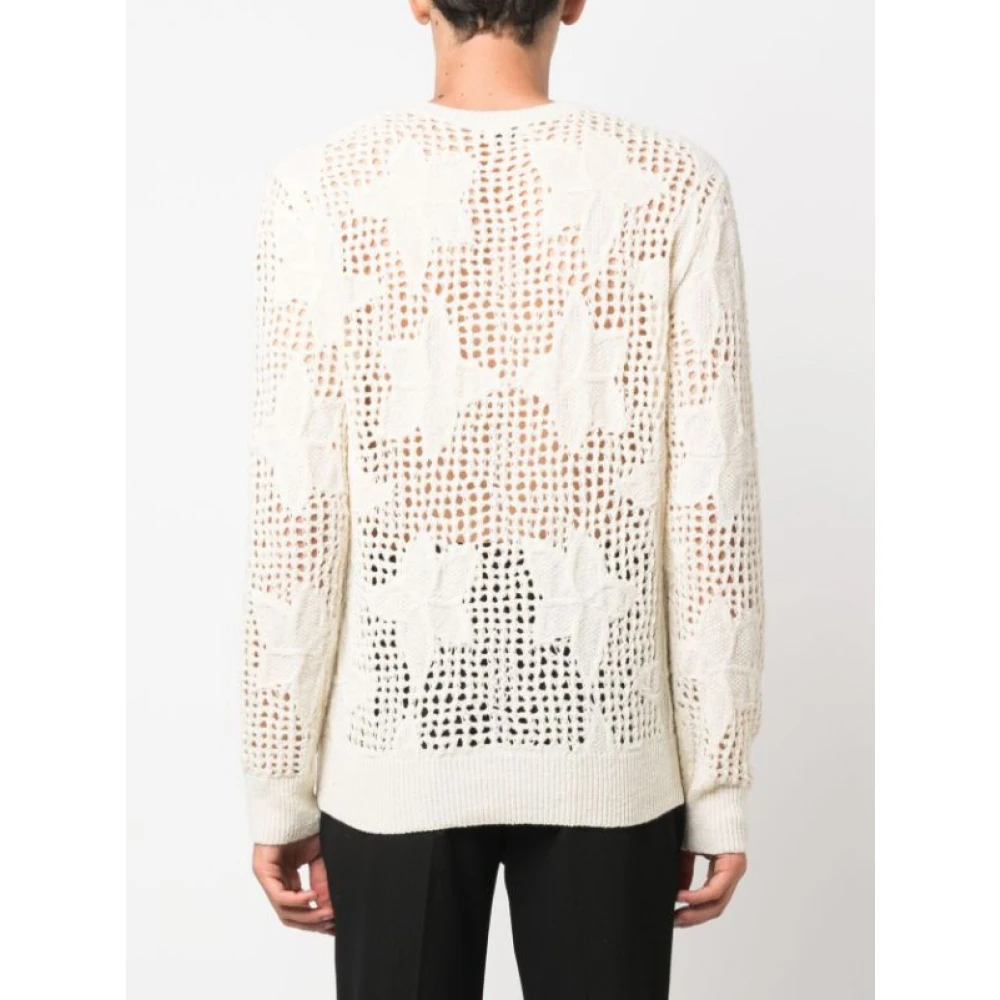 Dries Van Noten Ecru Menoah Sweater Beige Heren