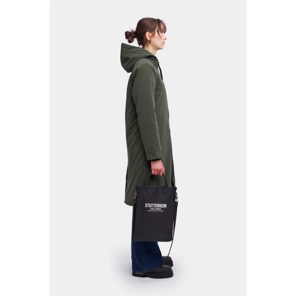 Stutterheim Winter Regenjas Mat Lang Jack Green Dames