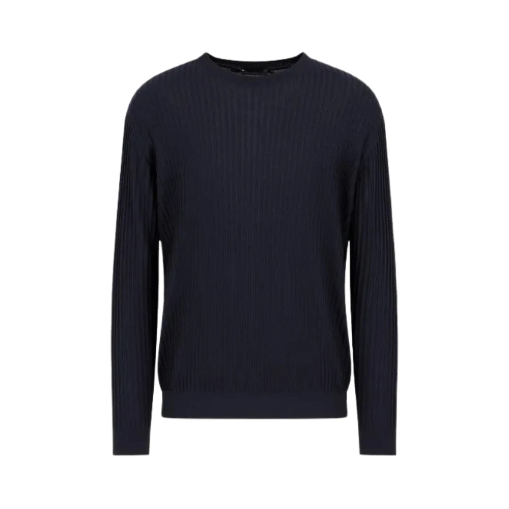 Emporio Armani Trui met ronde hals Blue Heren