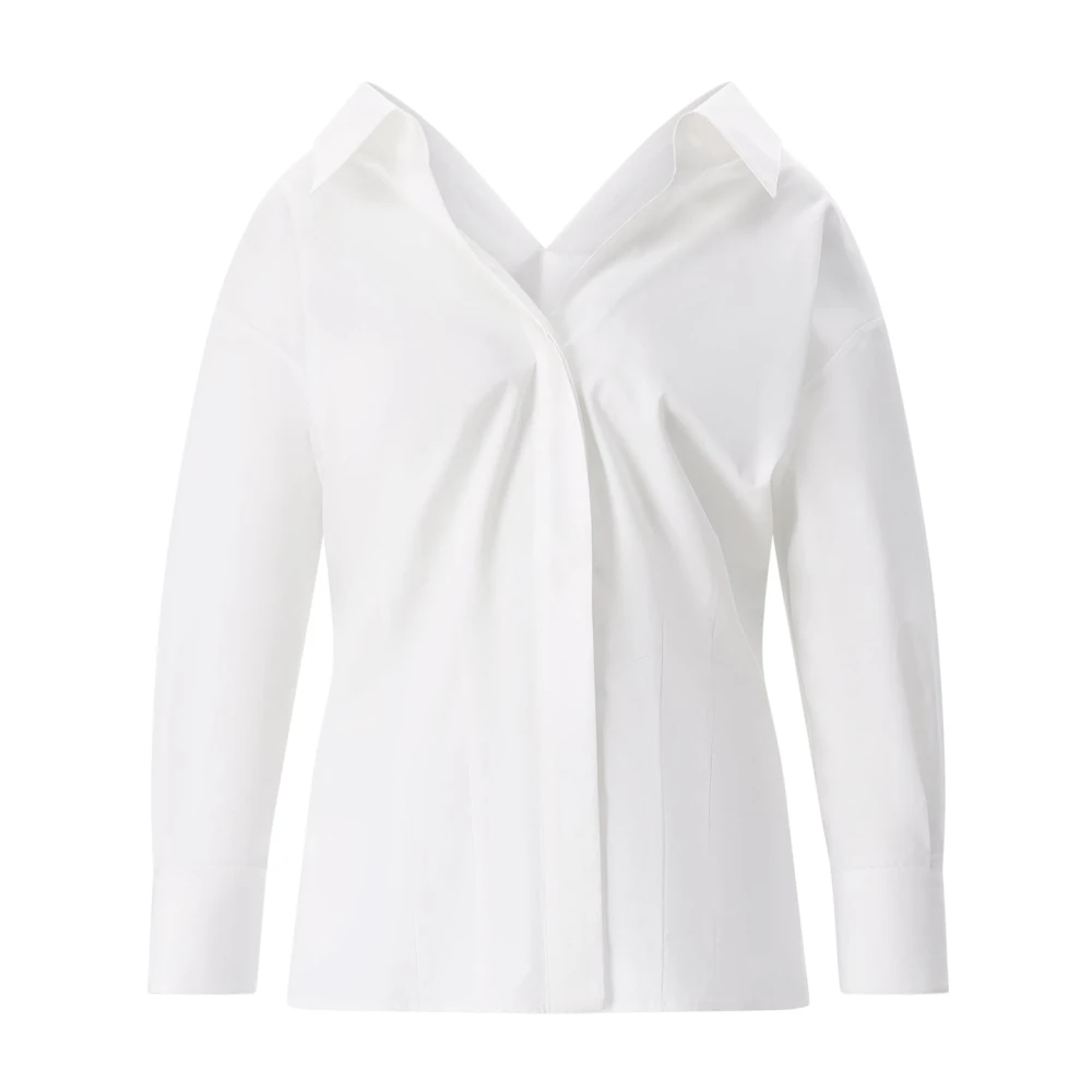 Givenchy Kvinno Vit Blusar & Skjortor Dam, 2XS, Bomull, Bomullsblus