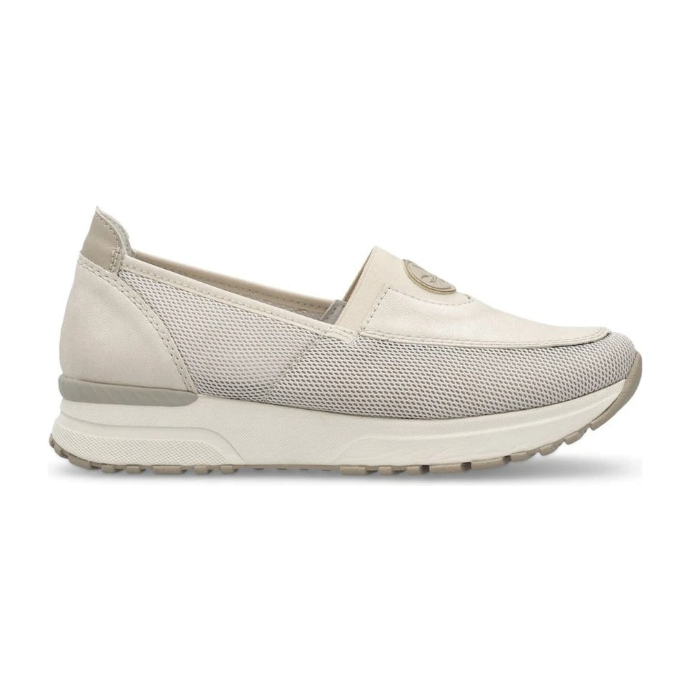 Rieker Women's Beige Sneakers, 8 Uk, Trainers