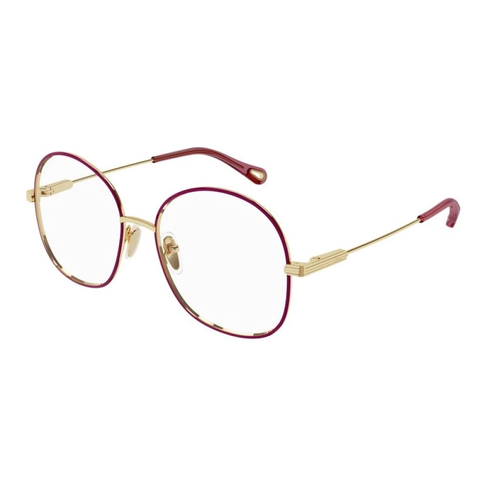 Chloé Gouden Frame Zonnebril Verhoog Je Stijl Yellow Unisex