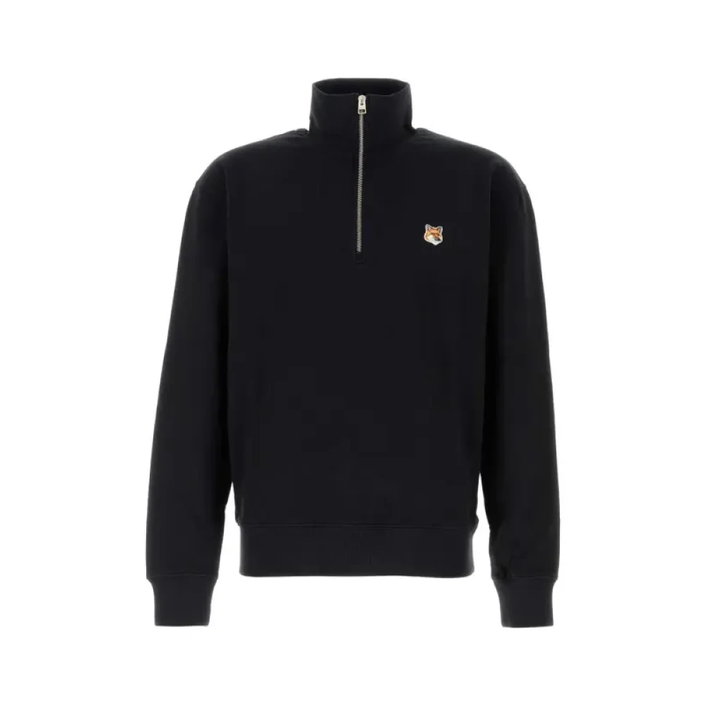 Maison Kitsuné Stijlvolle Sweatshirt voor Mannen Black Heren