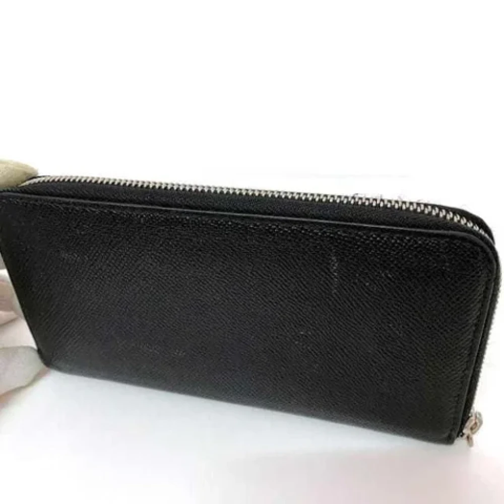 Bvlgari Vintage Pre-owned Fabric wallets Black Dames
