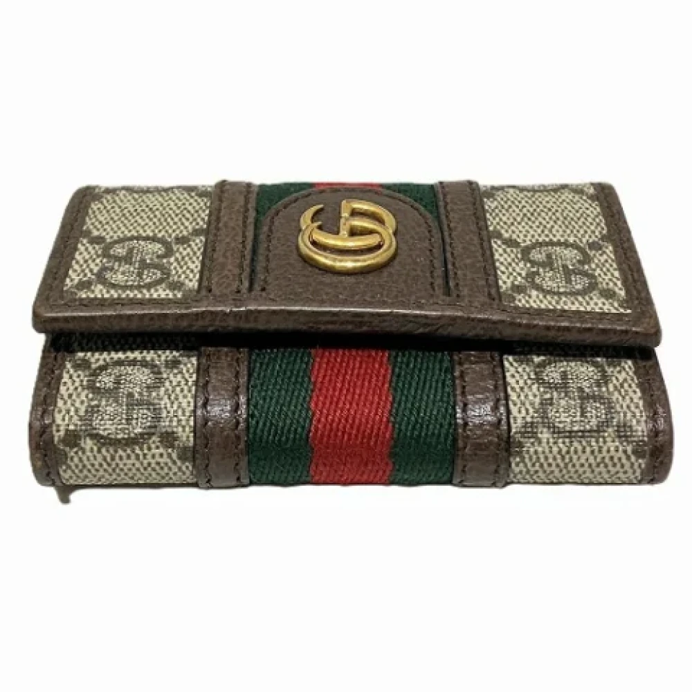 Gucci Vintage Pre-owned Plastic key-holders Brown Unisex