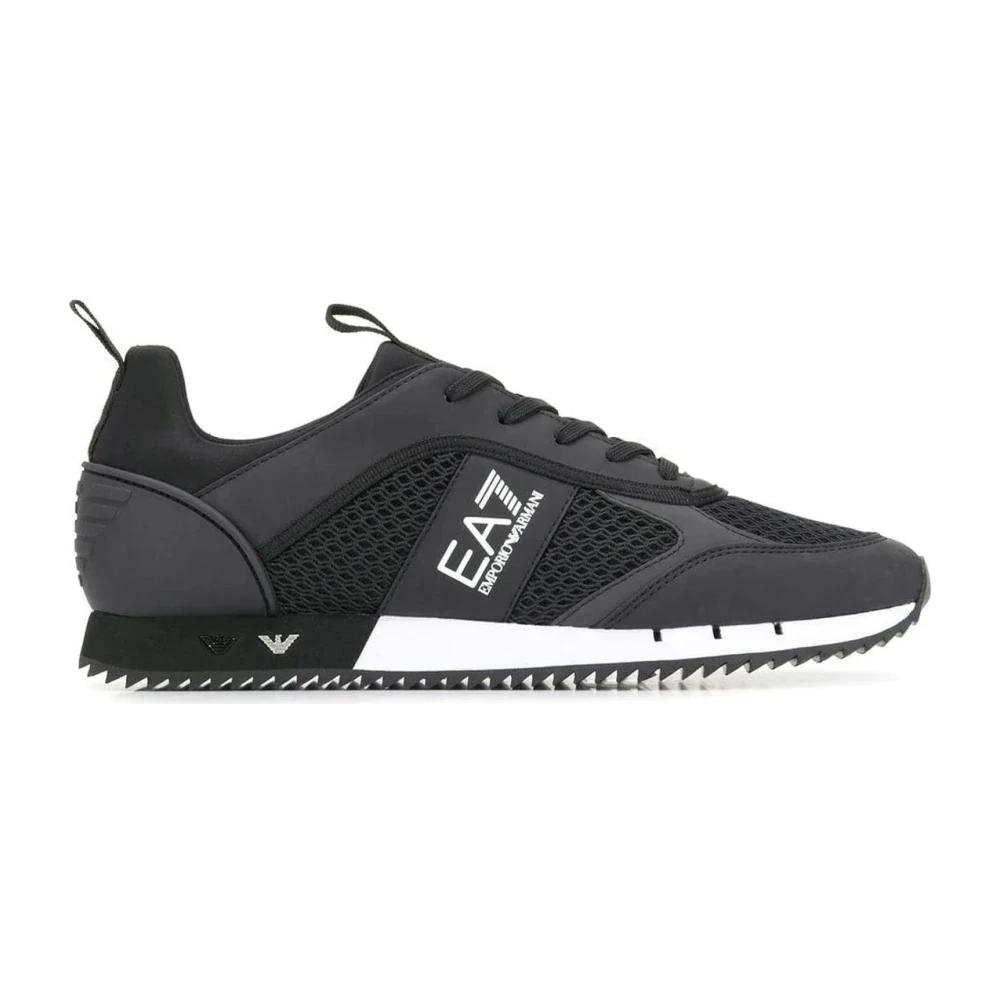 Emporio Armani Ea7 Mannelijk Zwart Schoenen Heren, 44 Eu, Polyester, E Cordura Sneakers