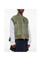 gilet-vert-a-col-cotele-sans-manches