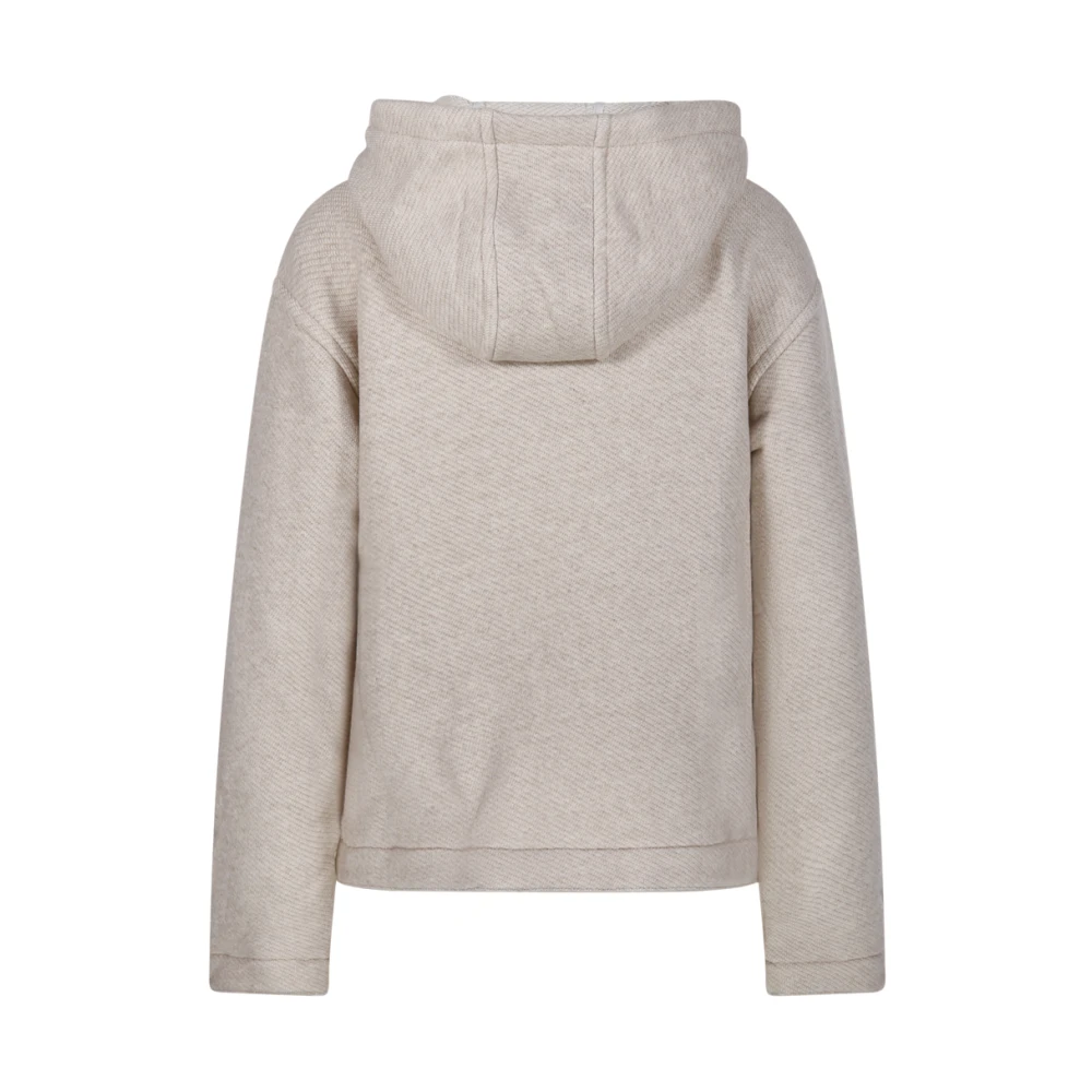 Max Mara Albino Gary Hoodie Sweatshirt Beige Dames