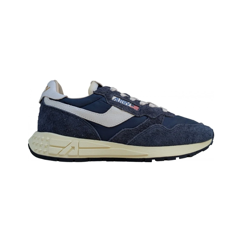 Autry Blauwe Reelwind Lage Sneakers Heren Schoenen