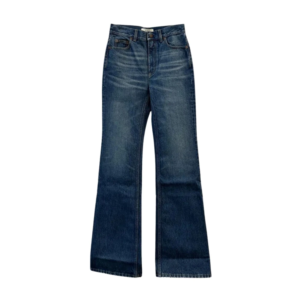 Chloé Women's Blue High-Rise Flare Jeans - Flare Jeans - W27 - Jeans
