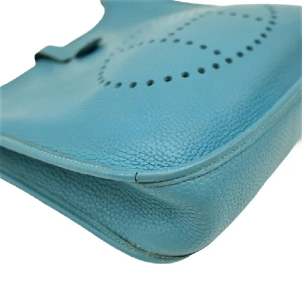 Hermès Vintage Pre-owned Fabric shoulder-bags Blue Dames