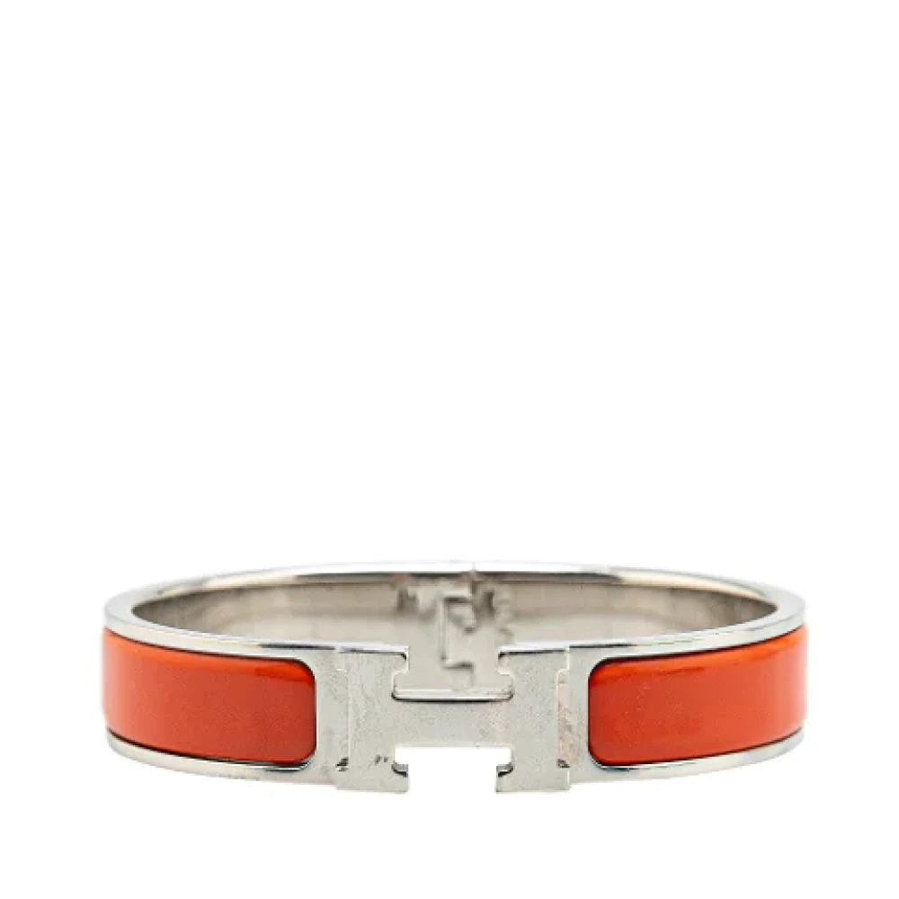 Hermès Vintage Pre-owned Tyg armband Orange, Dam