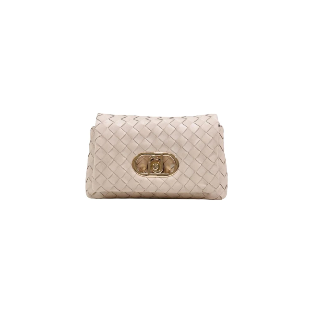 Liu Jo Women's Beige Shoulder Bags, One Size, Handbag With Zip And Automatic Button Fastening