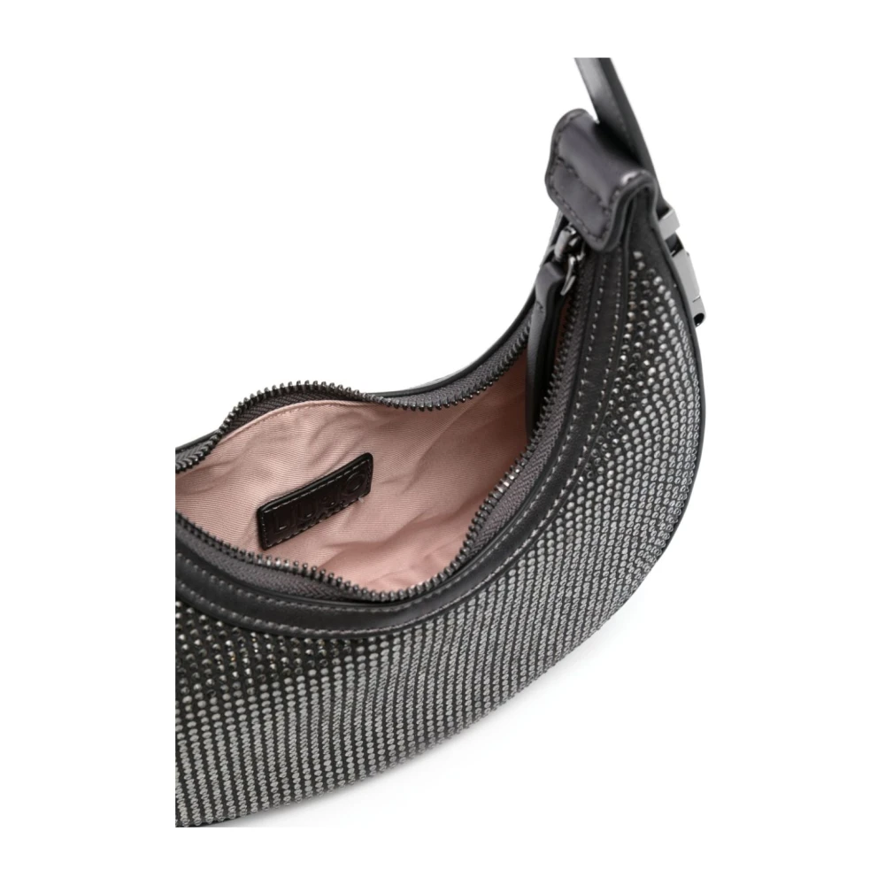 Liu Jo Eco-leer Maan Ontwerp Tas met Strass Gray Dames