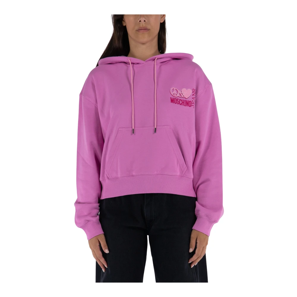 Moschino Logo Sweatshirt Pink Dames