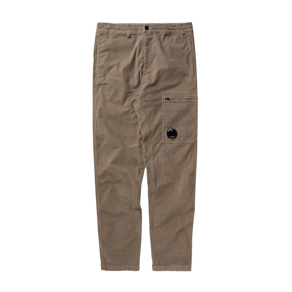 C.P. Company Zwarte Katoenen Regular Fit Broek Gray Heren